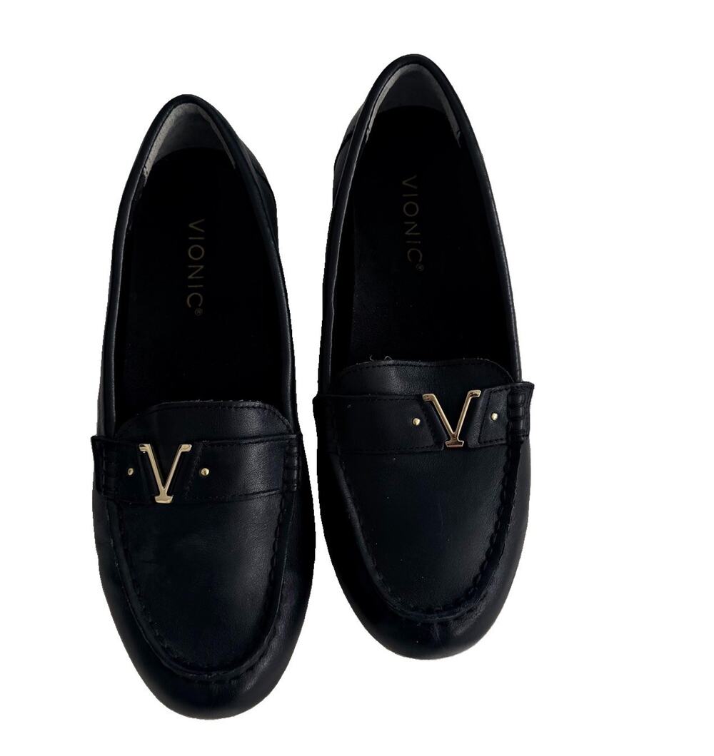 Vionic Hilo Driving Moccasin 7.5 Leather Suede Slip On Orthotic Loafers Womens